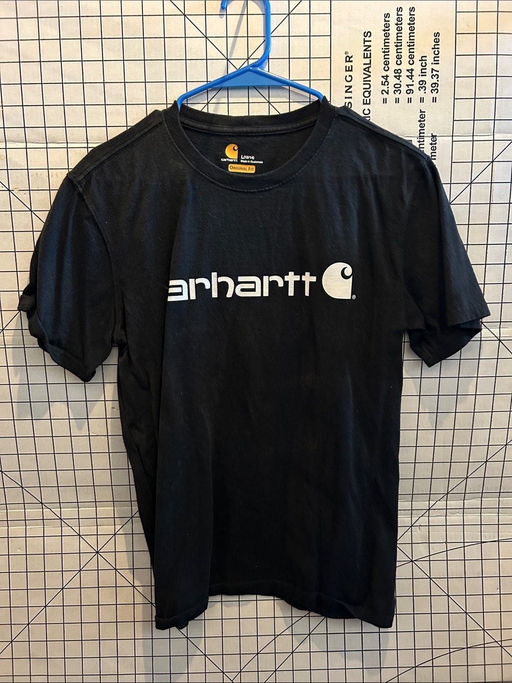 Carhartt Black Short Sleeve Logo Tee with White Print